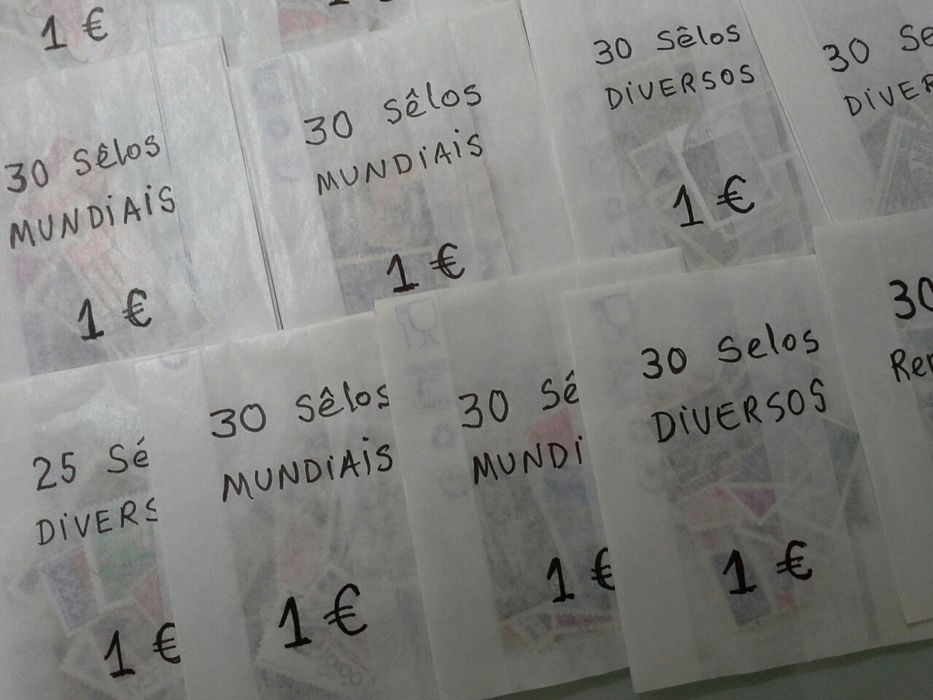 25 Embalagens de SELOS diversos