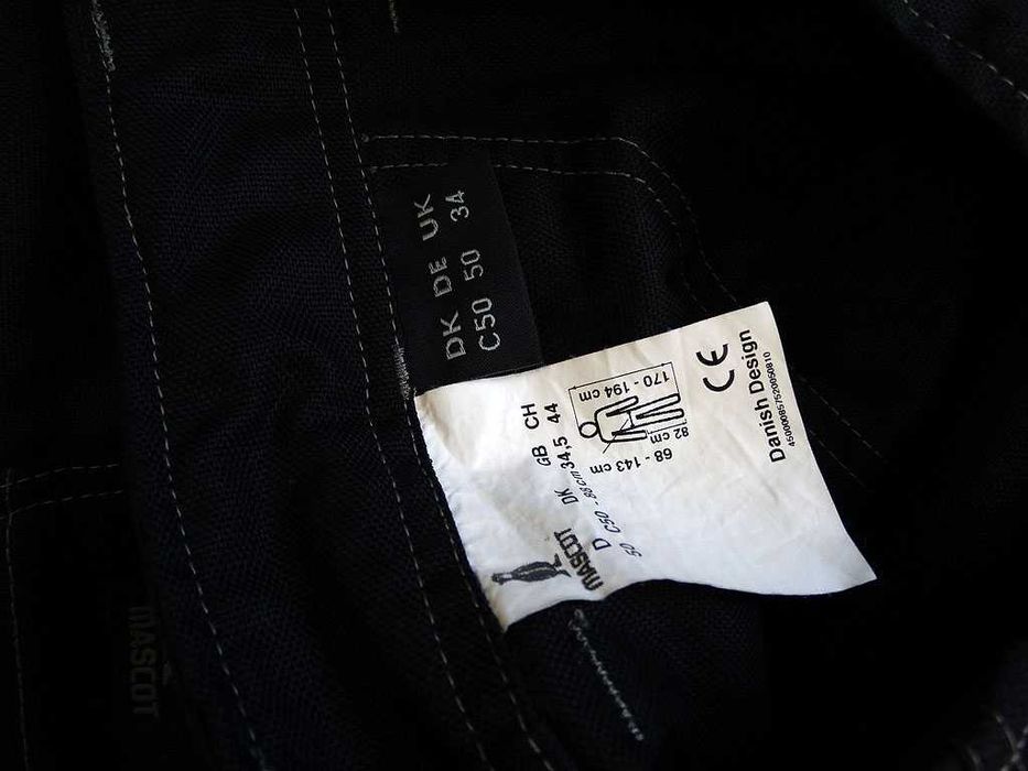 Mascot Cordura Workwear Robocze Spodnie Solidne Cargo 50 UK34 M L