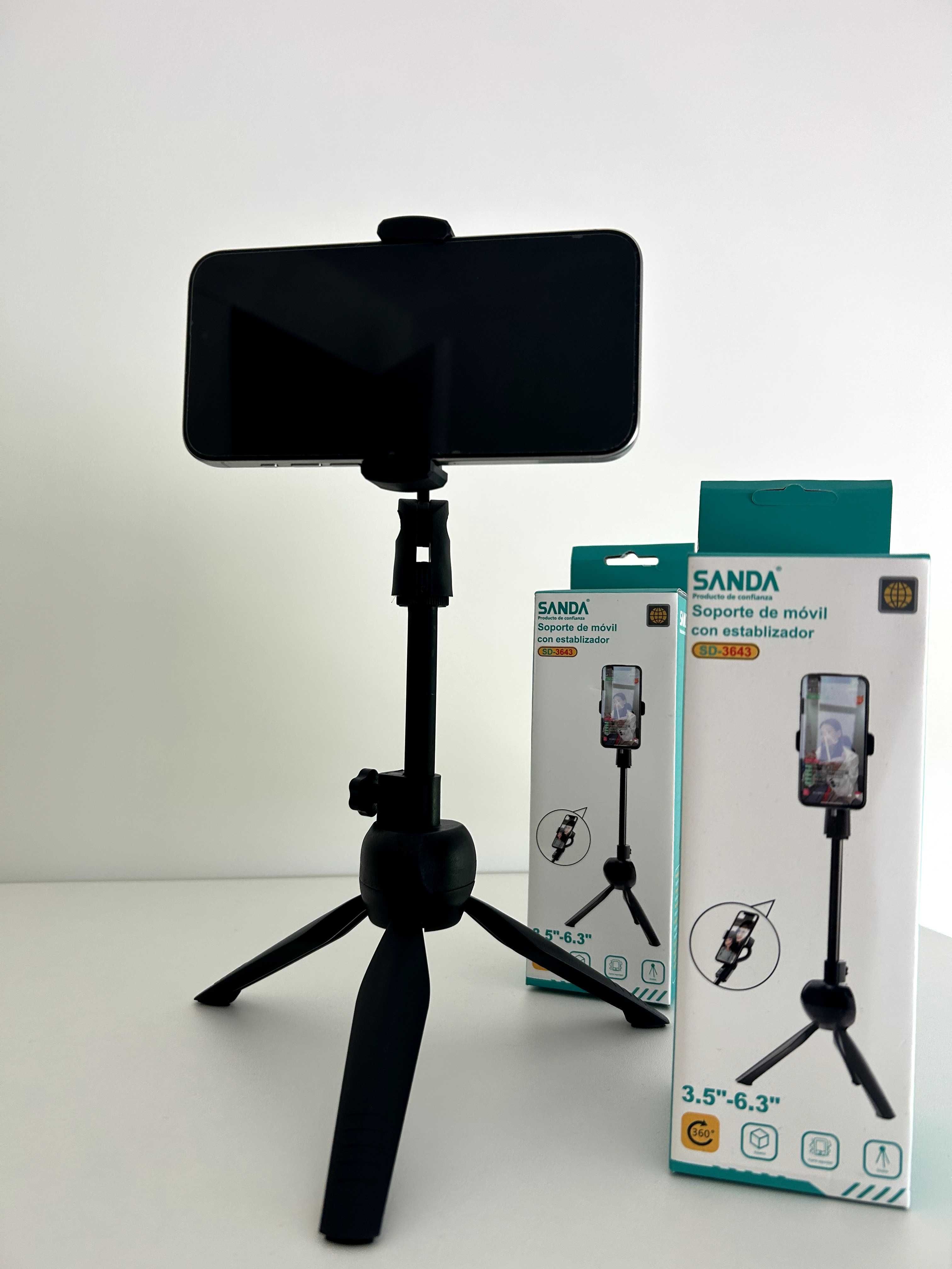 Suporte com estabilizador para Telemóvel