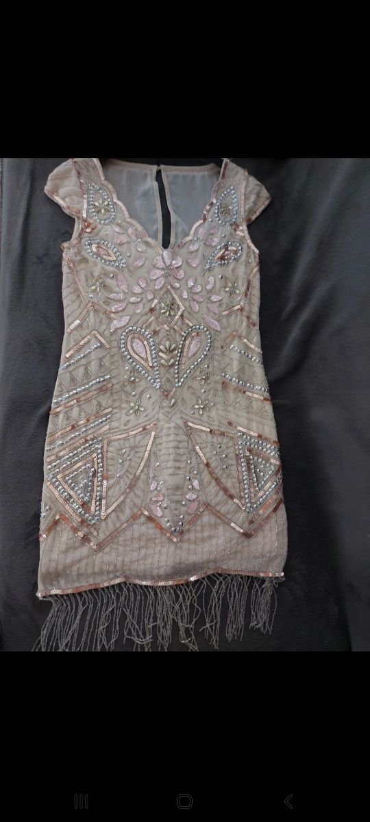 Frock and Frill bogato zdobiona sukienka S/M