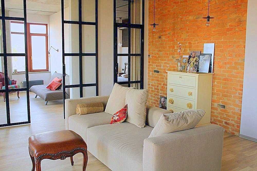 двуспальная квартира в стиле ЛОФТ, Гефест