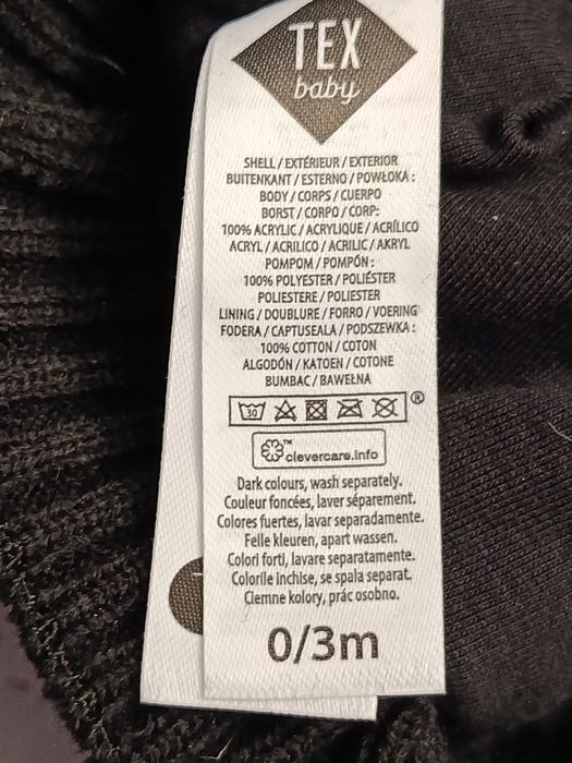 Ciepłe czapki zimowe TEX misiu r 1-3 M.