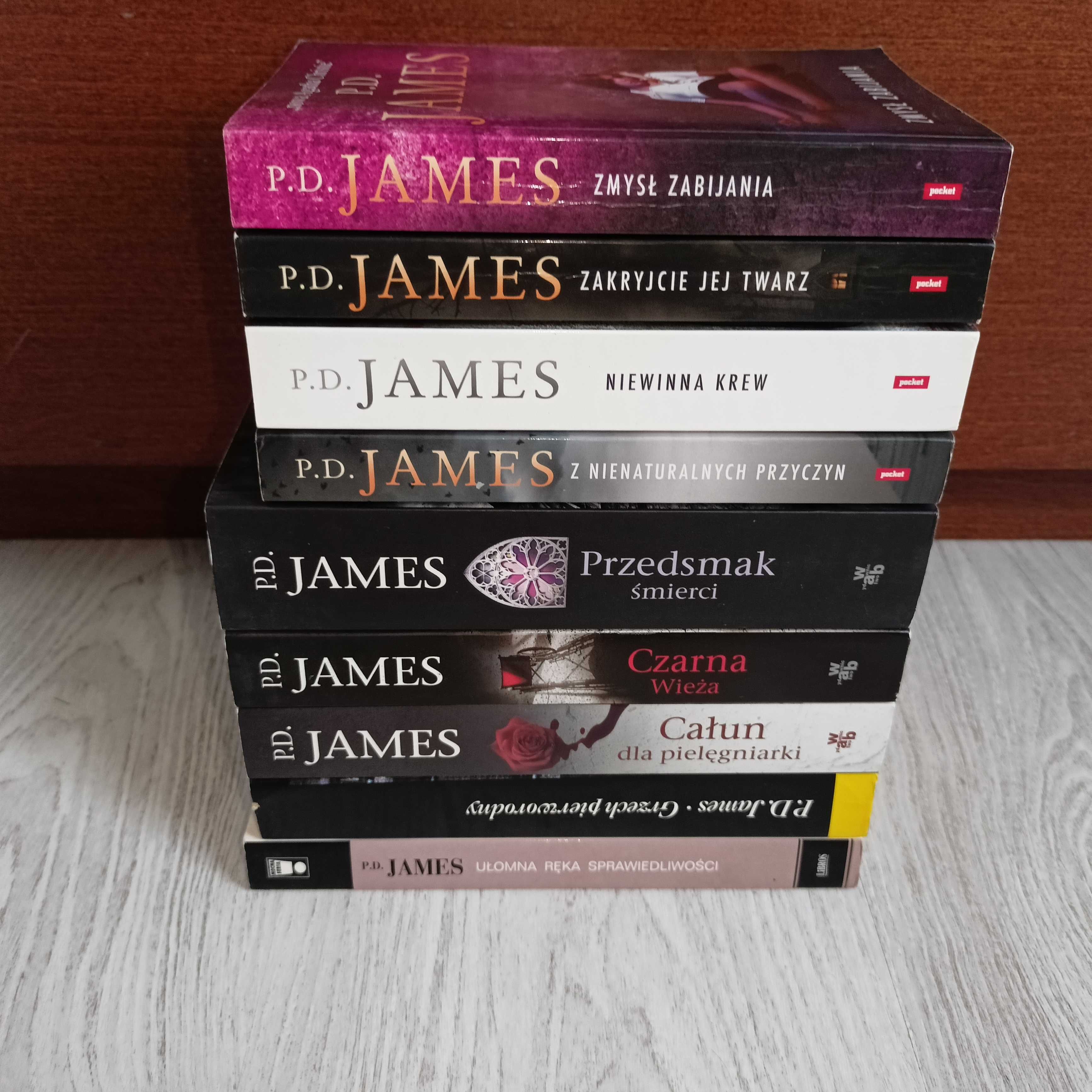 9x P.D. James Zmysł zabijania Niewinna krew Zakryjcie jej twarz Grzech