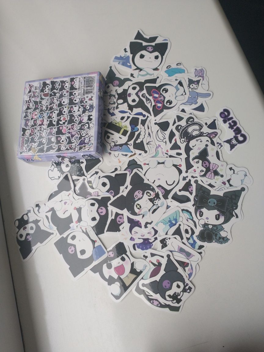 Naklejki naklejka wlepka kartonik 60 sztuk Kuromi kawaii my melody
