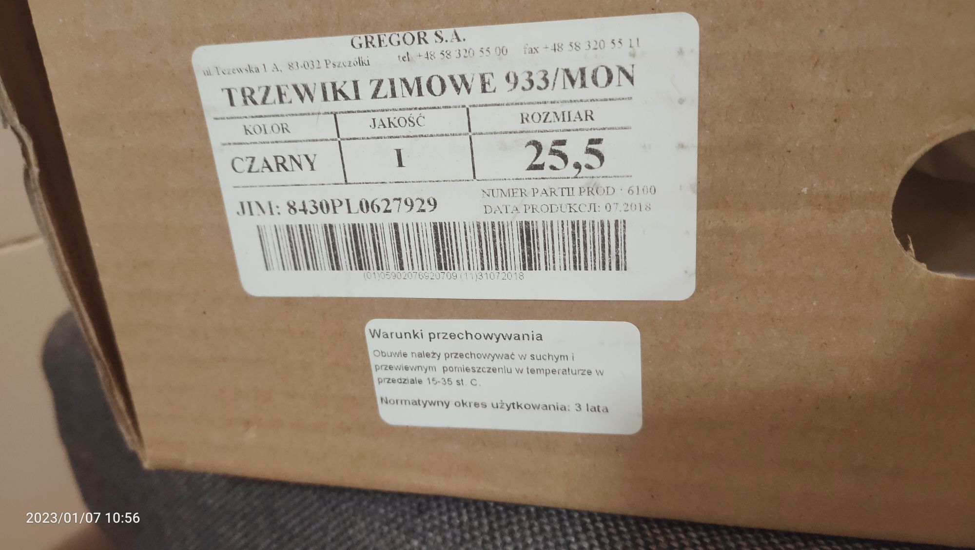 trzewiki zimowe 933/MON nowe