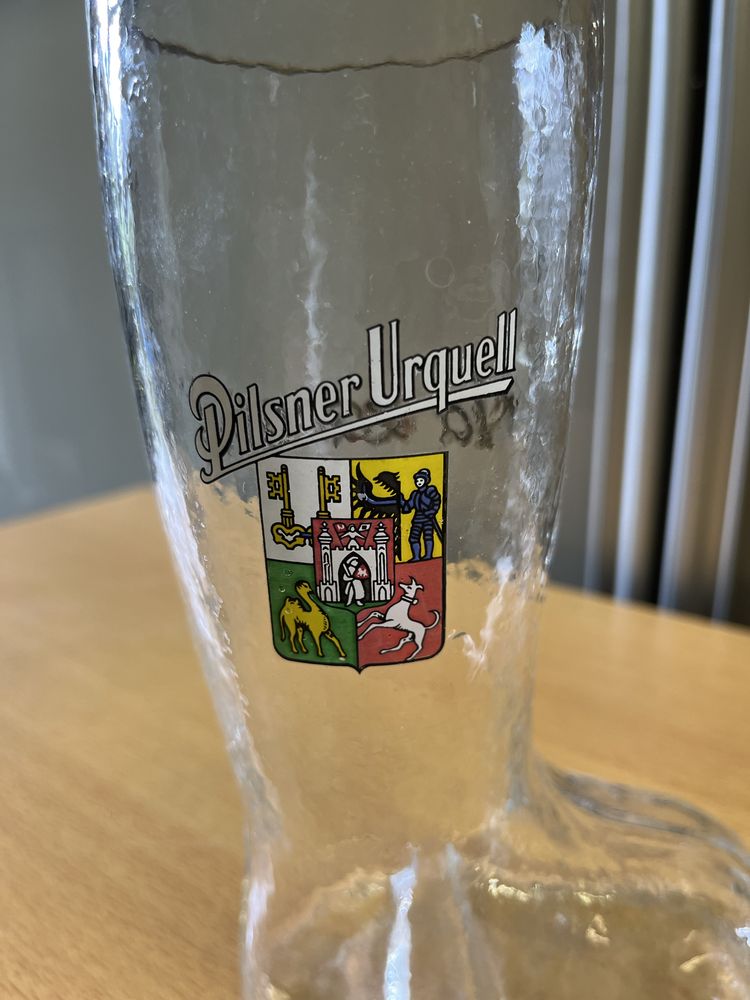 Rzadkie szkło do piwa pilsner urquell, but, kufel 20cm b3