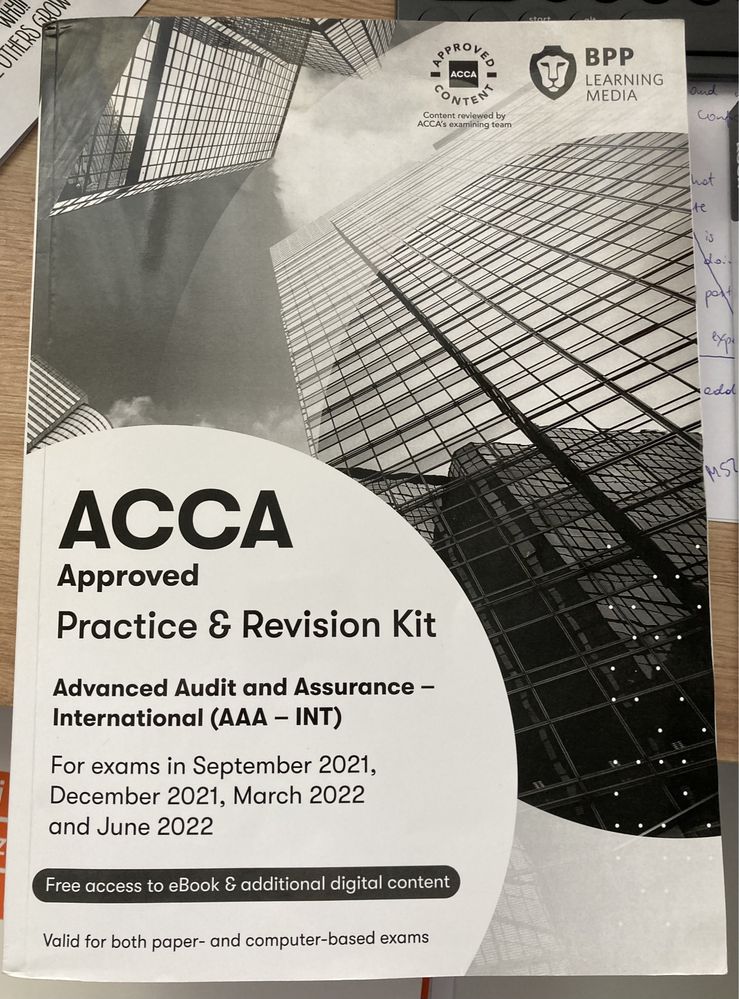 ACCA AAA Advanced Audit and Assurance BPP Workbook P&R Kit