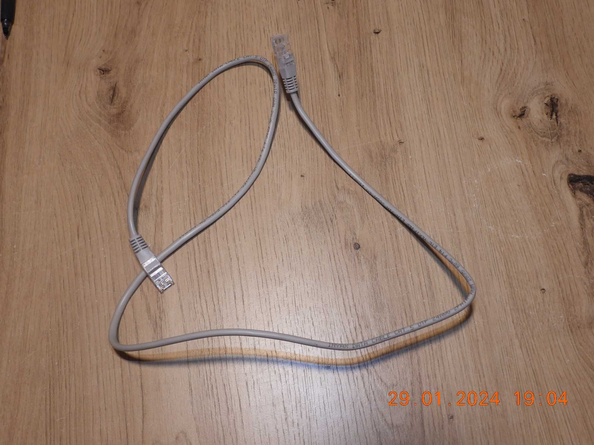 Kabel sieciowy  LAN ETHERNET RJ45 - 100cm