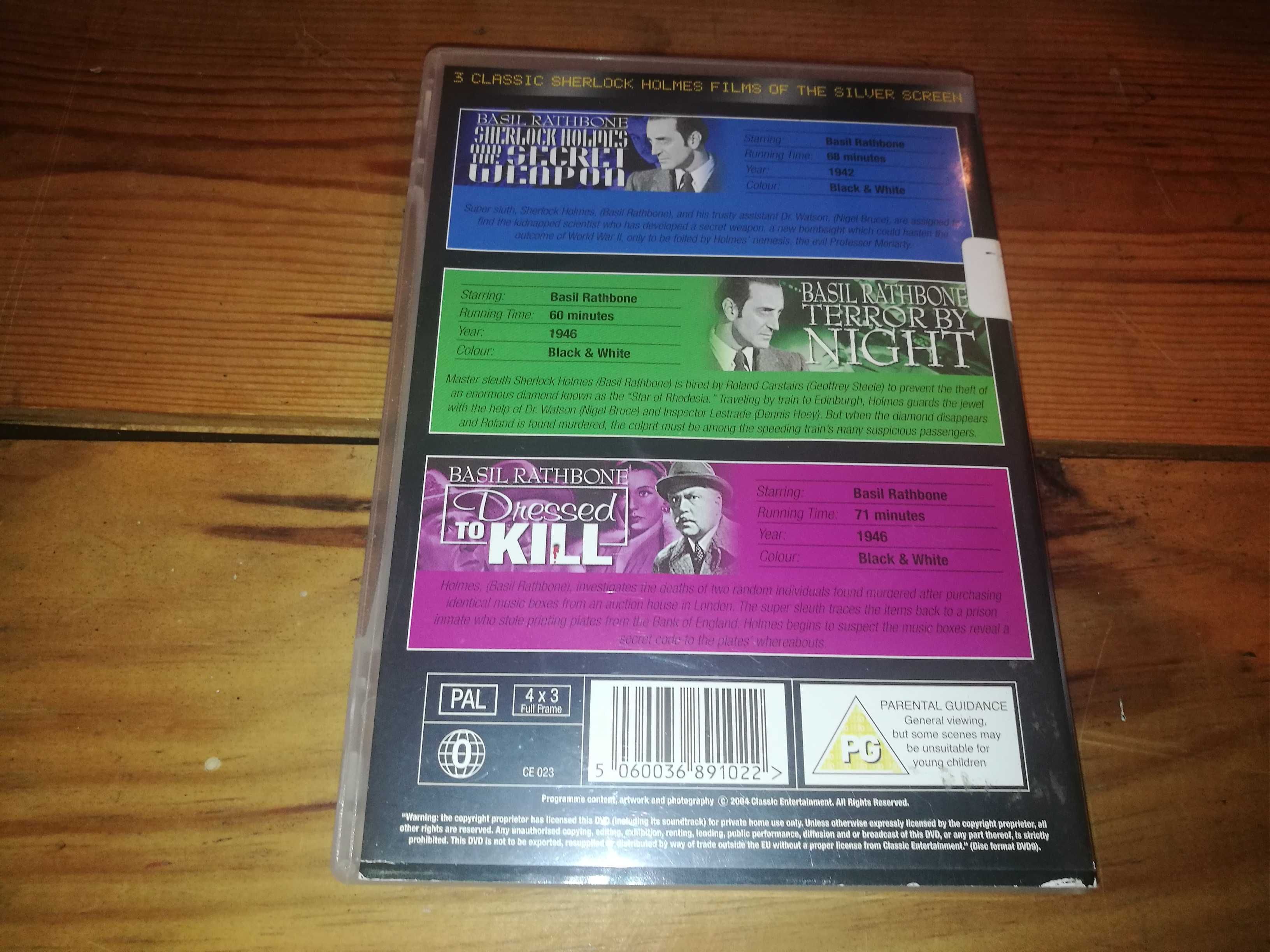 Basil Rathbone (3 Filmes)	DVD