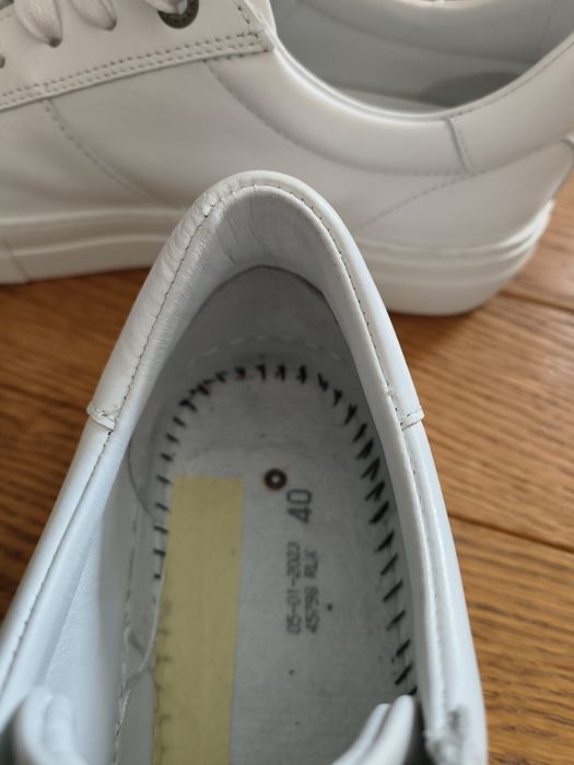 Buty Tommy Hilfiger, białe skóra