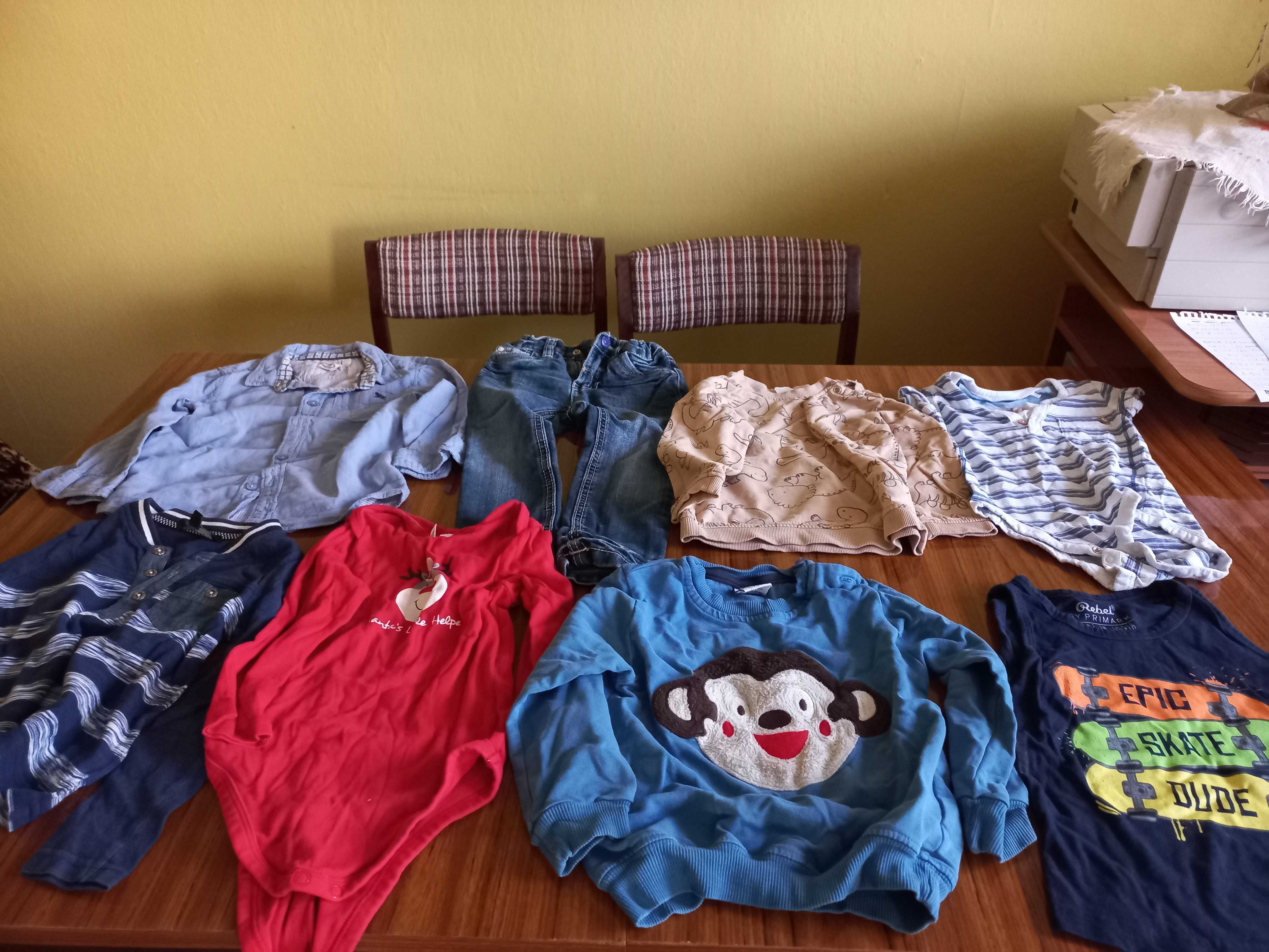 Ubranka dla dzieci - paczka rozmiar 92 - chłopiec + gratisy (C-12)