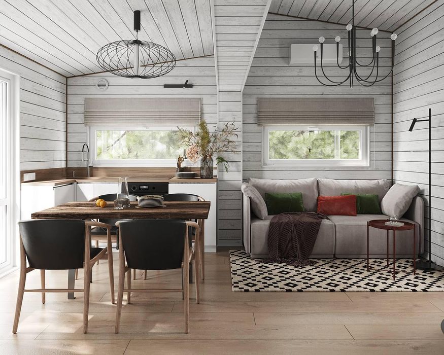 Продам модульний будинок 33 кв.м.з ділянкою 5.6 сот. с. Залісся TV