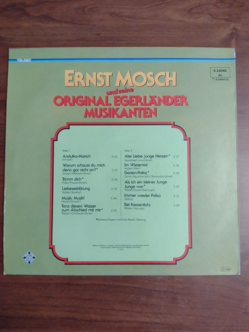 Ernst Mosch "Original egerländer Musik anten"