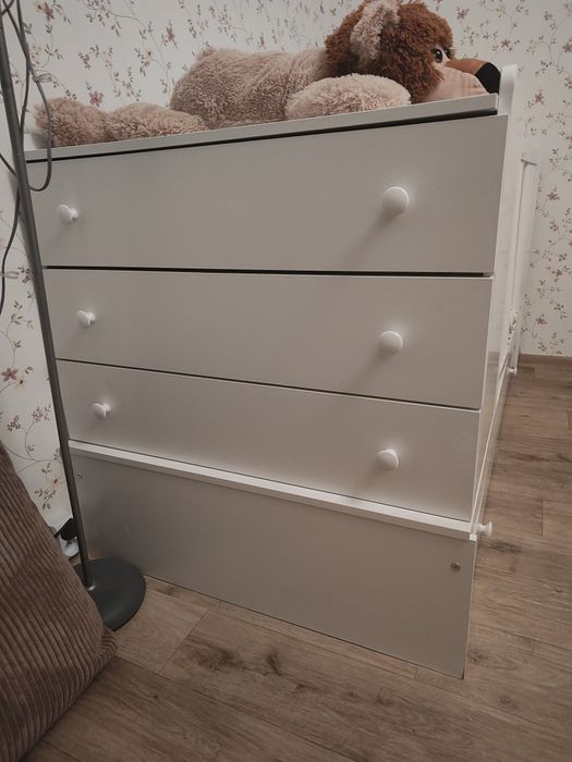 Łóżeczko 3w1 Klupś kompakt z komodą