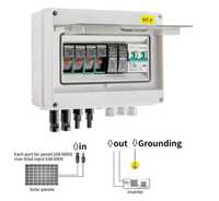 DC 600V Fuse MCB SPD щиток захисту від блискавки сонячних панелей