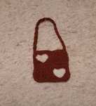 Torebka na szydełku prezent na walentynki tote bag