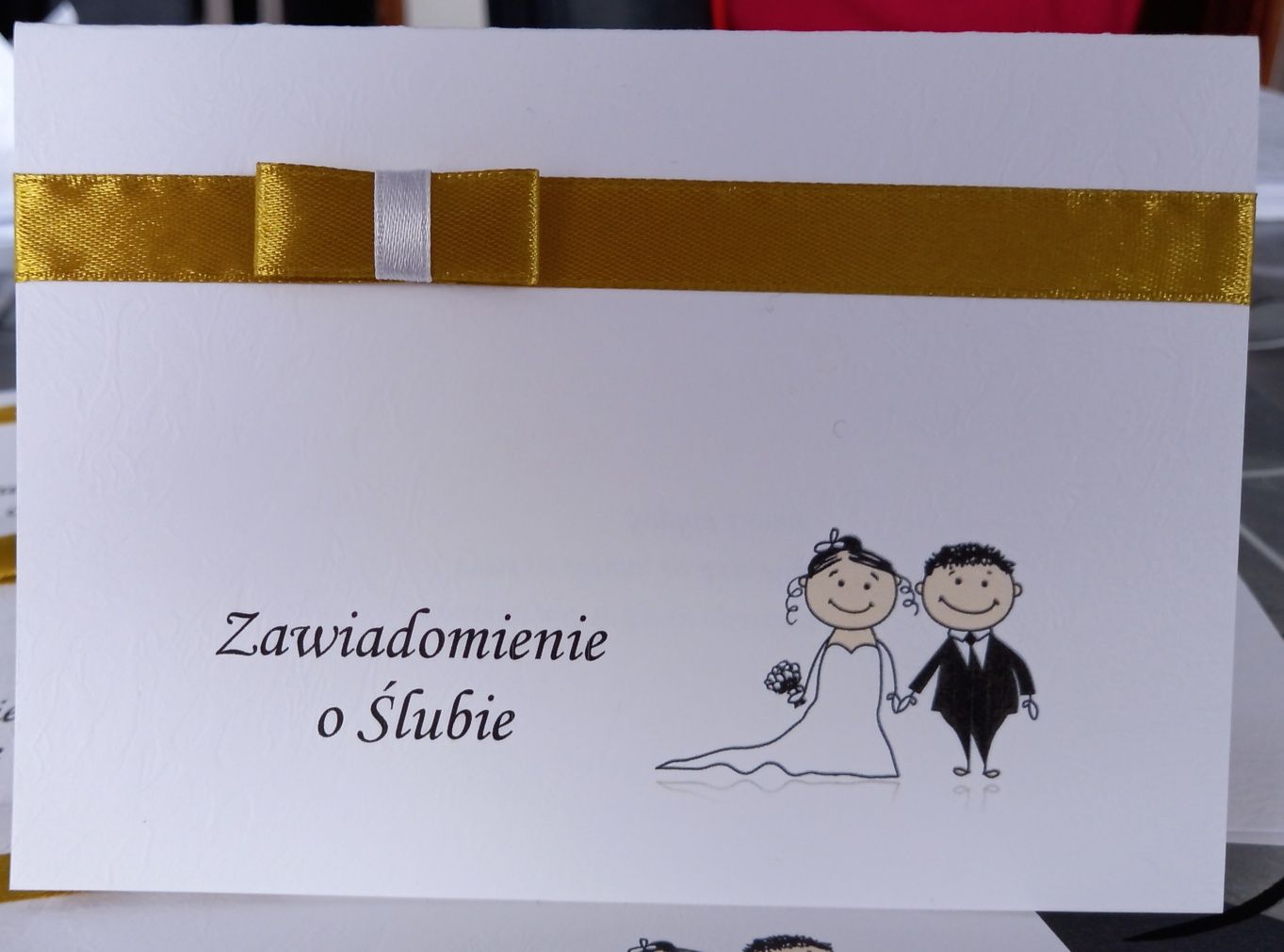 Zawiadomienie o ślubie  zawiadomienia