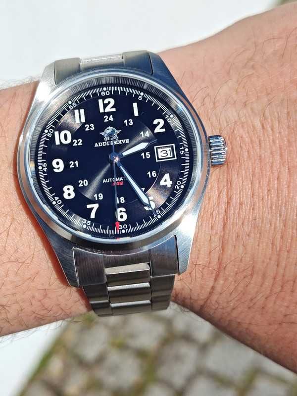 addiesdive 2048 Hamilton Khaki nh35 39mm