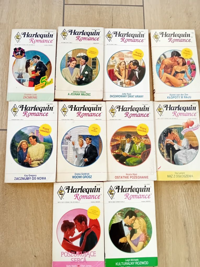 Książki harlequin  romanse