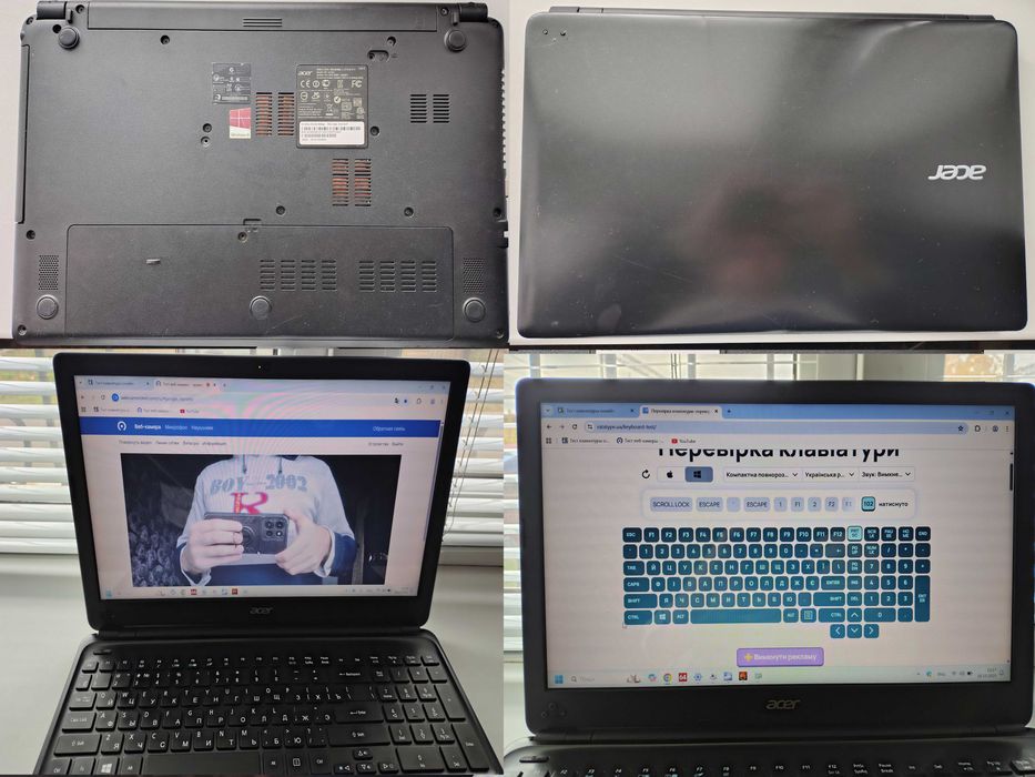 Acer (i3, ram 8, nvidia 2 gb, 60 ssd + 250 hdd, батарея 2 год)