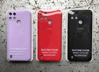 Чехол Silicone Case Full на Realme C21Y/C25Y Микрофибра софттач реалми