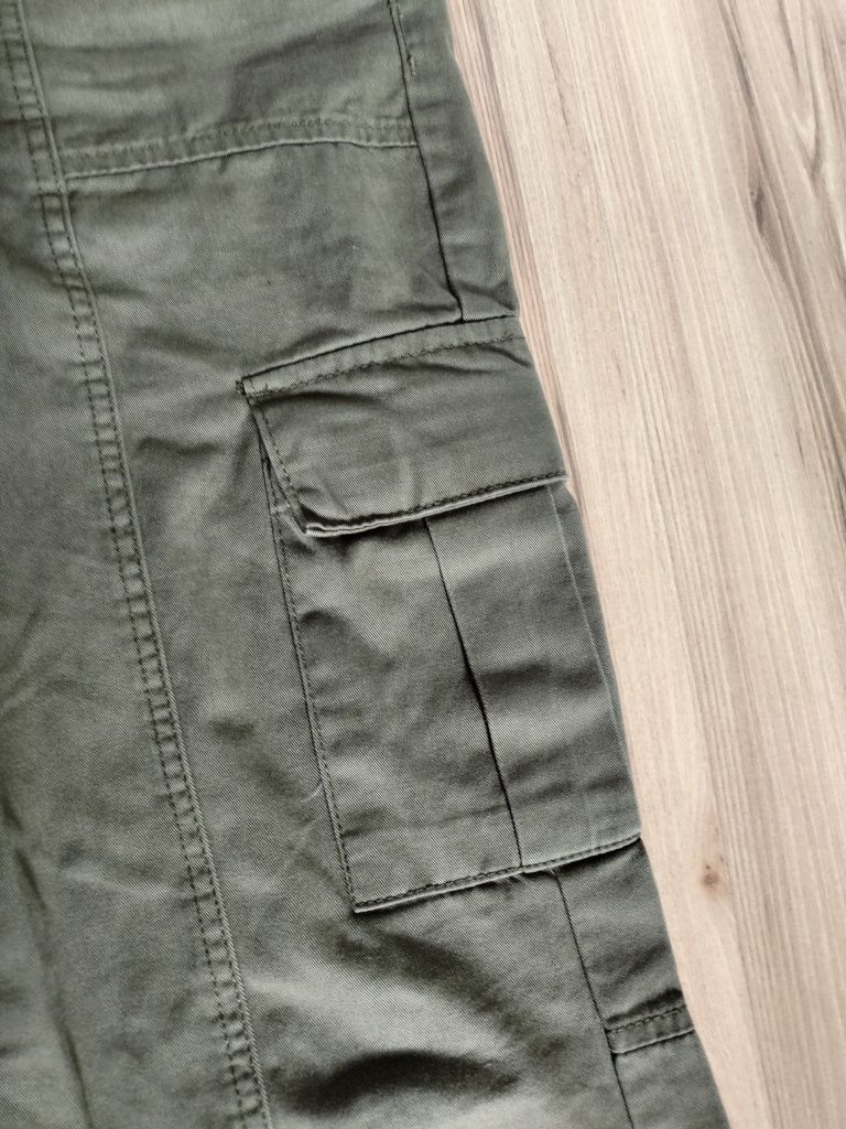 Spodnie cargo damskie zielone