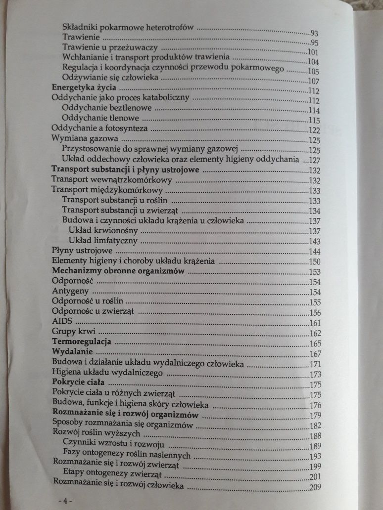 Biologia dla klas III Liceum Ogólnokształcącego Henryk Wiśniewski