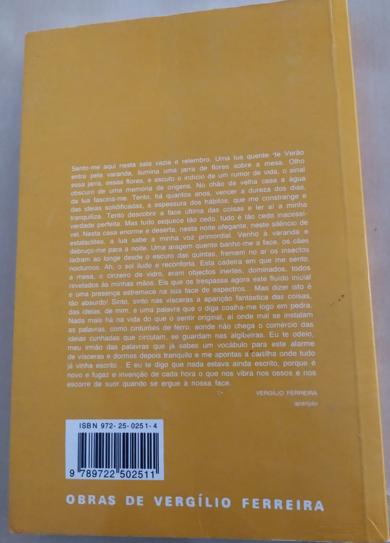 Aparição de Vergílio Ferreira - ensino secundário