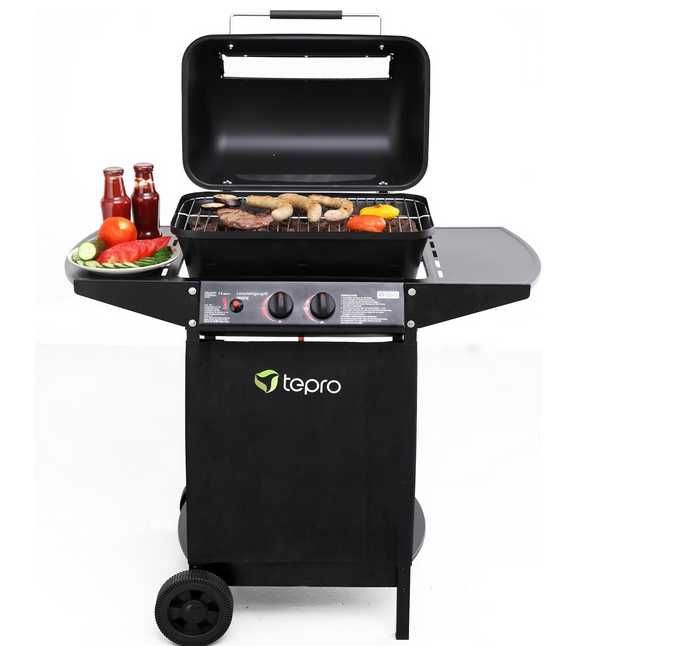 tepro Grill gazowy +kamienie z lawy wulkanicznej Irvine, moc . 5,4 kW