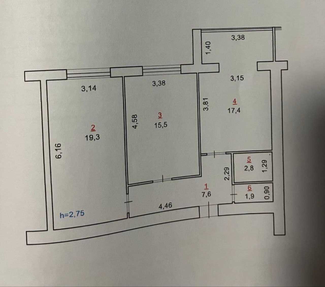2 кімнатна квартира в зданому будинку, ЖК Мрія