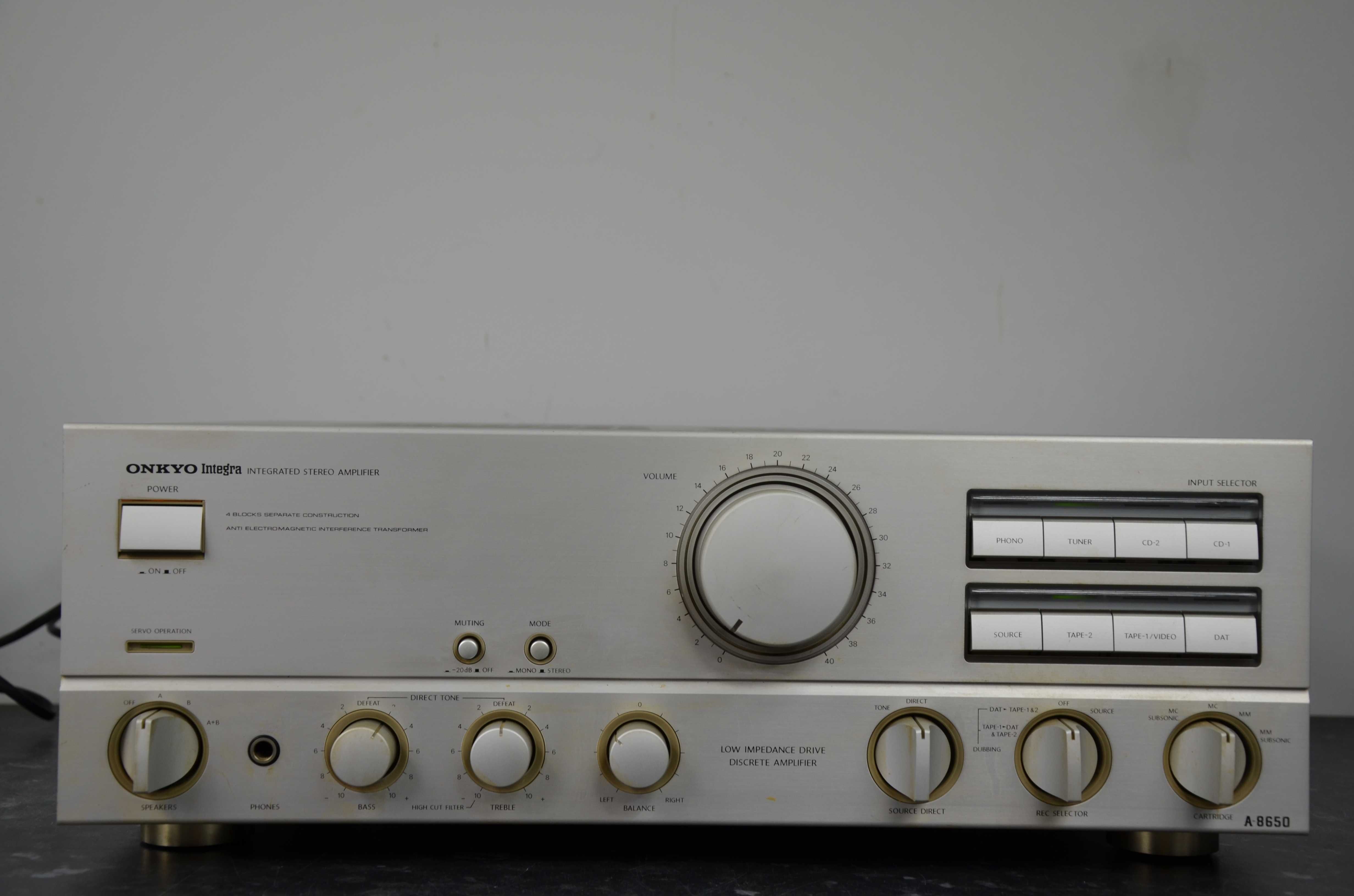 ONKYO A-8650 Wzmacniacz Stereo OKAZJA SILVER Japan
