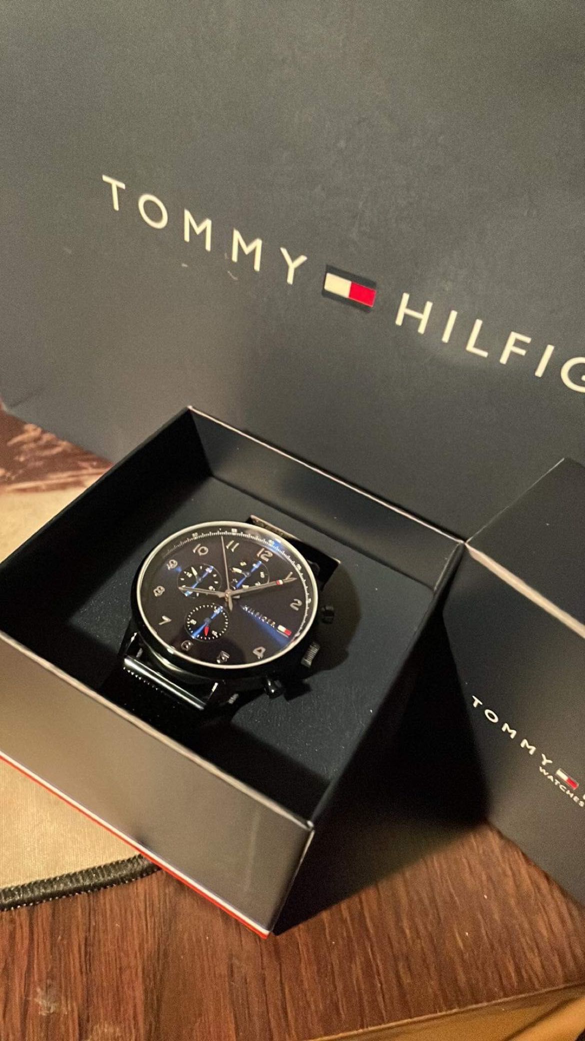 Luksusowy Piękny Niezawodny Szwajcarski Tommy Hilfiger th 449 Orginal
