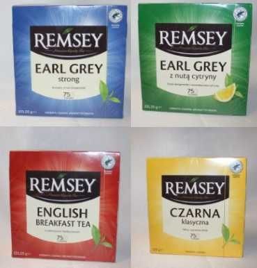 Remsey herbata czarna earl grey z nutą cytryny english strong 75t