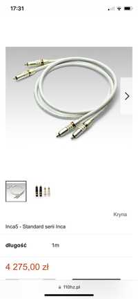Kable RCA Kryna Inca5 0,5 metra