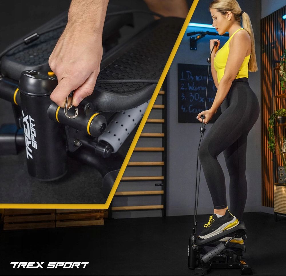 Степпер Trex Sport TX-070SP з еспандерами та лічильником кроків