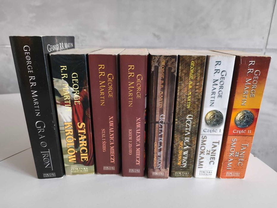 George R.R. Martin – Pieśń Lodu i Ognia, komplet 8 tomów (Zysk i S-ka)
