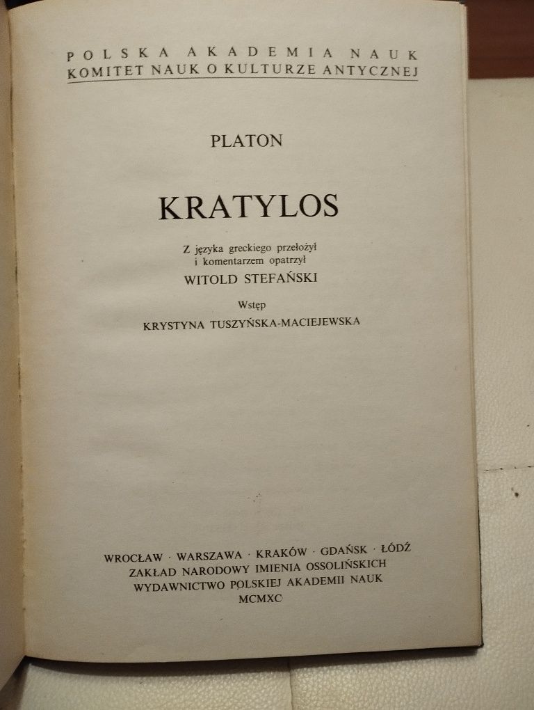 Stefański Platon Kratylos
