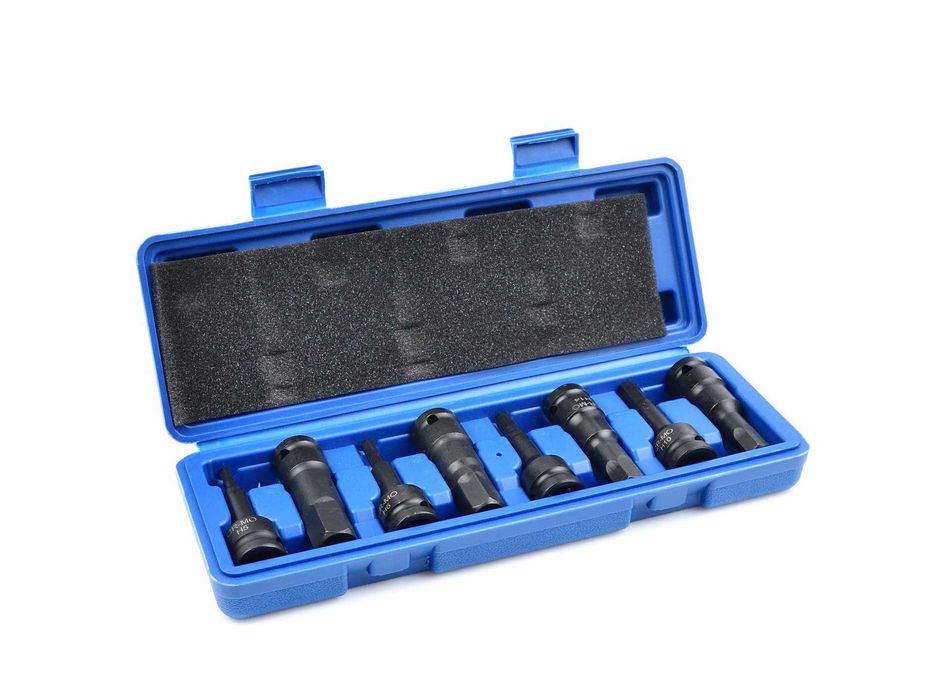 Jogo de 8 Chaves 1/2" Hexagonais 5-19mm Impacto