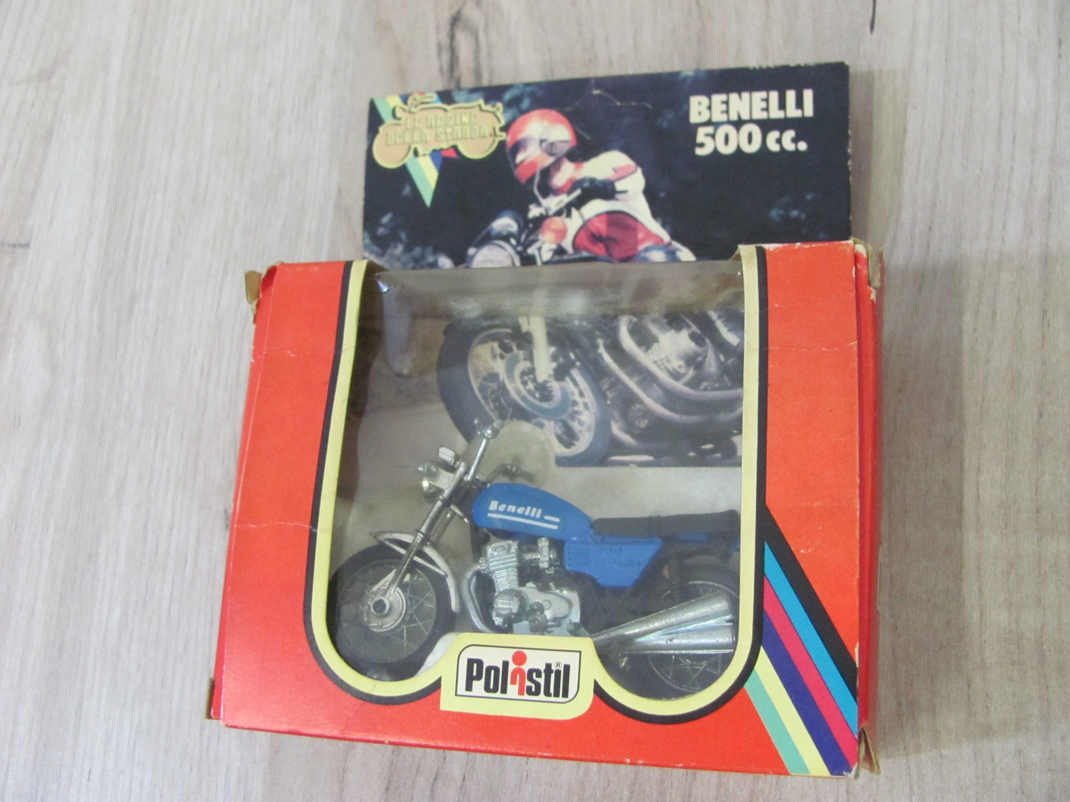 Model 1:24 Motocykla GT659 Polistil BENELLI 500cc Quatro 1978r