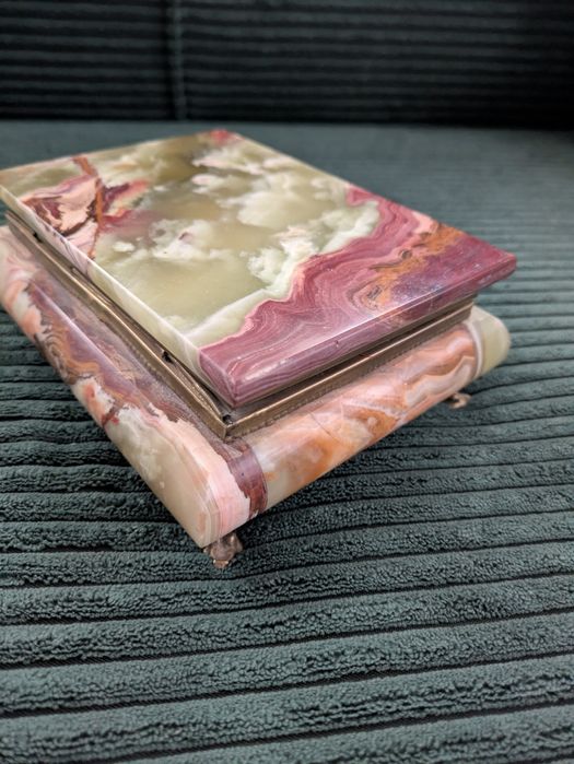 Шкатулка з оніксу, натуральний камінь