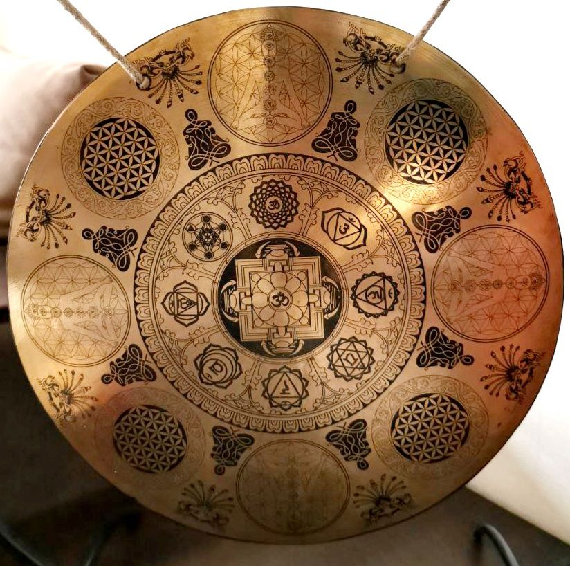Тибетский Гонг кованый Ханг Handpan ручная работа Чаша Непал