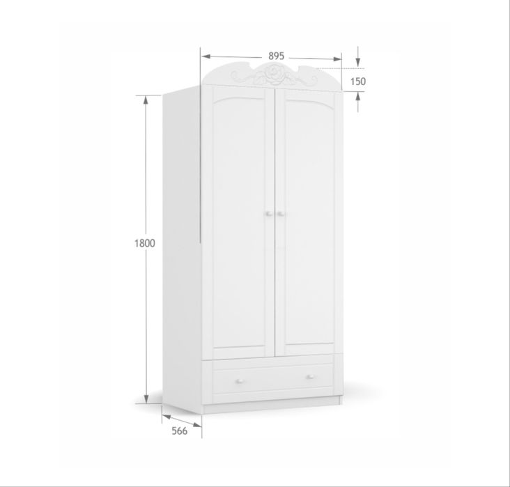 Шафа дитяча з фарбованого МДФ