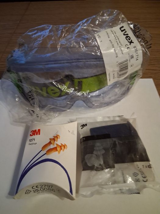 Okulary ochronne+stopery