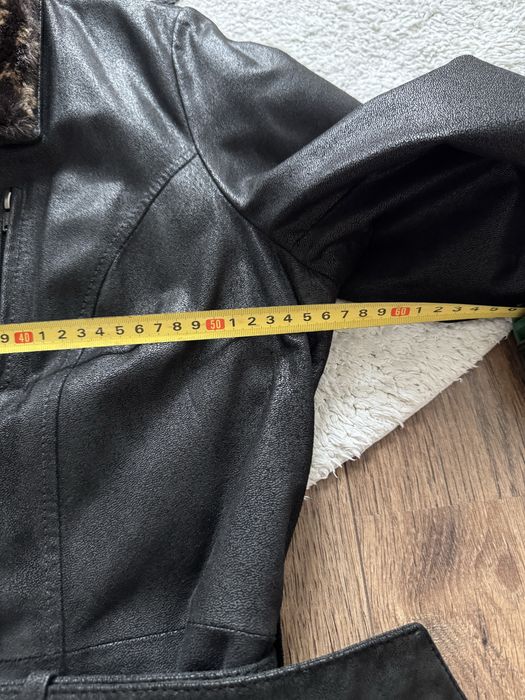 Płaszcz damski skórzany C&A 42