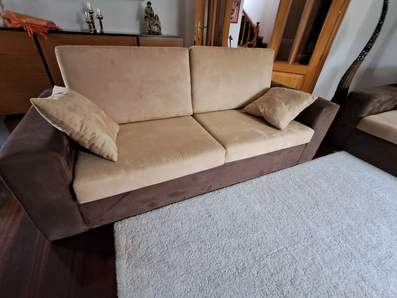 Conjunto de sofás grandes