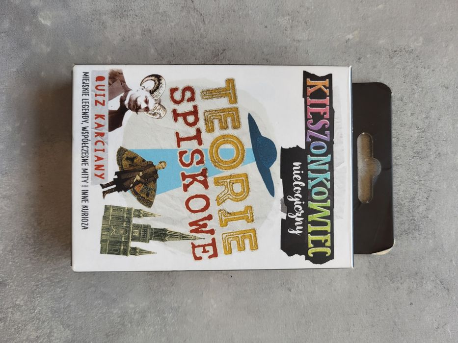 Teorie spiskowe. Karciana gra towarzyska; Quiz karciany; kieszonkowiec