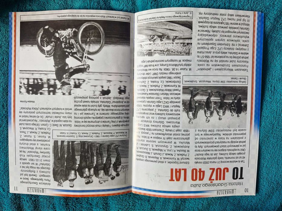 Żużel program zapisany GKS Wybrzeże Polonia Bydgoszcz 01.04.2002