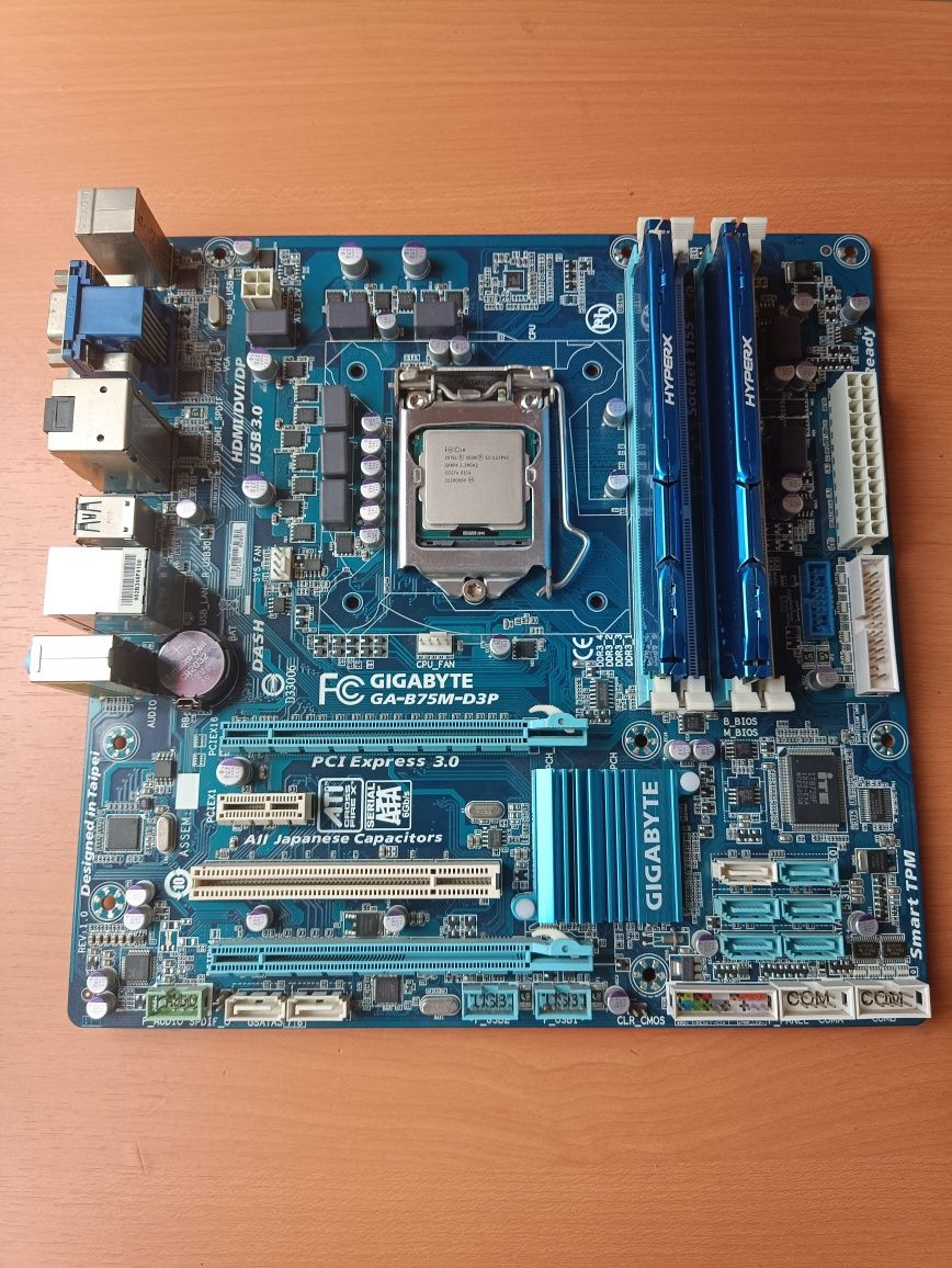Комплект socket 1155 +проц 1230v2(3.3-3.7ghz) +16gb dd3 1600mhz ,2x8
