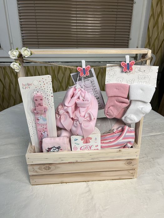 Подарунковий бокс для новонародженого. Для немовлят. Одяг для малюків.