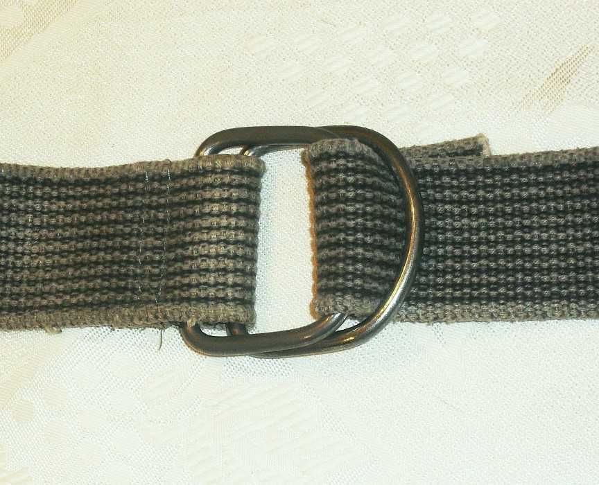 Solidny, używany pasek parciany 41 x 3 mm, o długości 80 cm, RETRO PRL